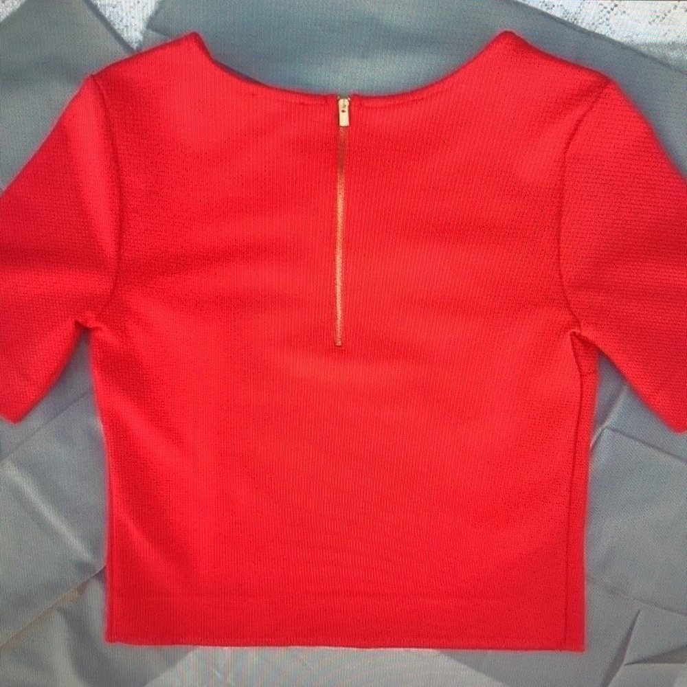 Cherry red blouse